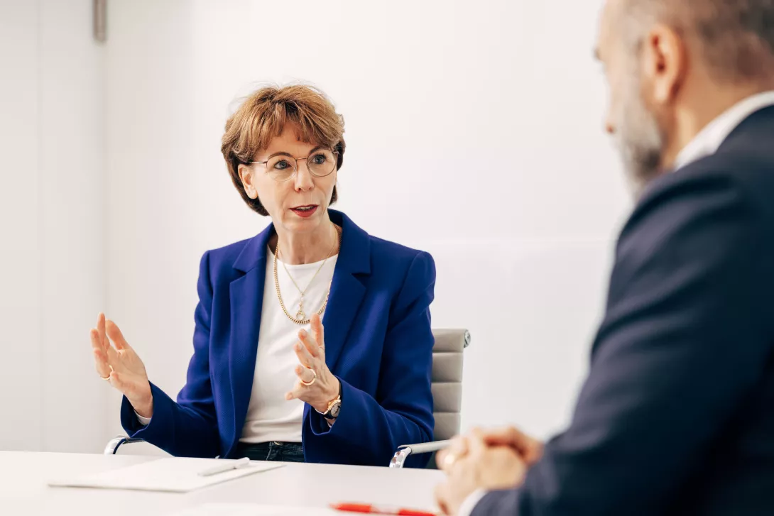 Hauke Stars joined the Volkswagen AG Management Board in February 2022. She is in charge of all Group activities in IT, data, organizational development, and process management.