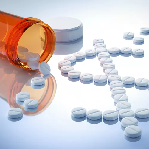 Pills with dollar sign