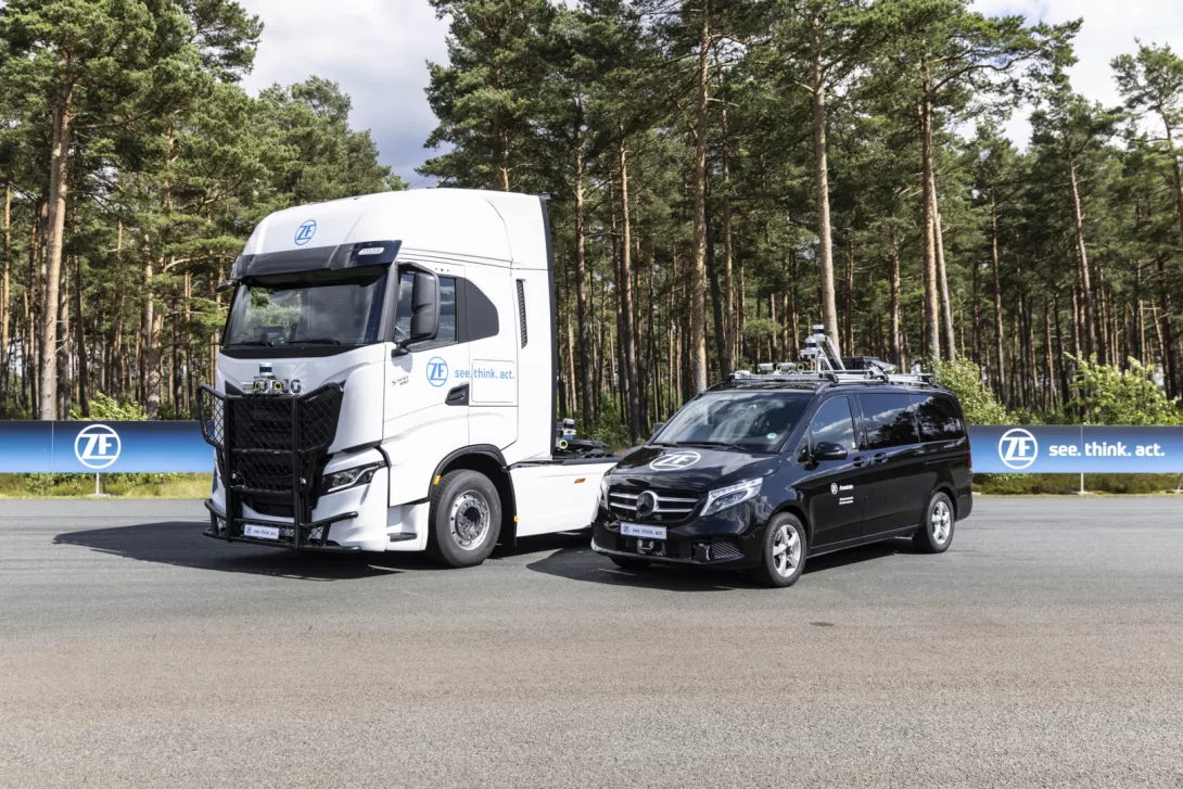 ZF Annotate Kamera und Sensoren auf Fahrzeuge