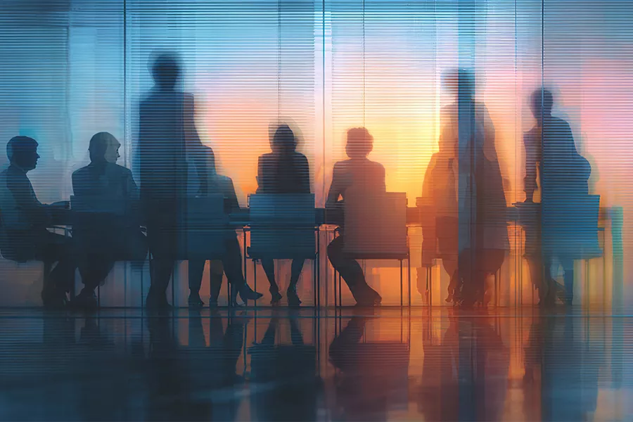 Karriere Führungskräfte am Tisch