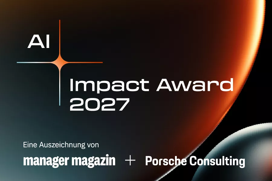 AI Impact Award 2027 Porsche Consulting und manager magazin