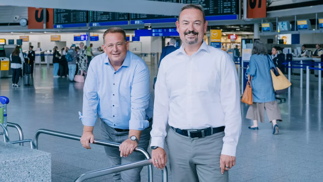 FraAlliance-​Geschäftsführer Jörg Harnisch (links) und Dirk Schusdziara.