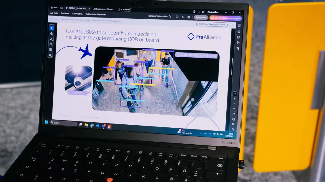 Innovative Technik wird am Flughafen Frankfurt erprobt.