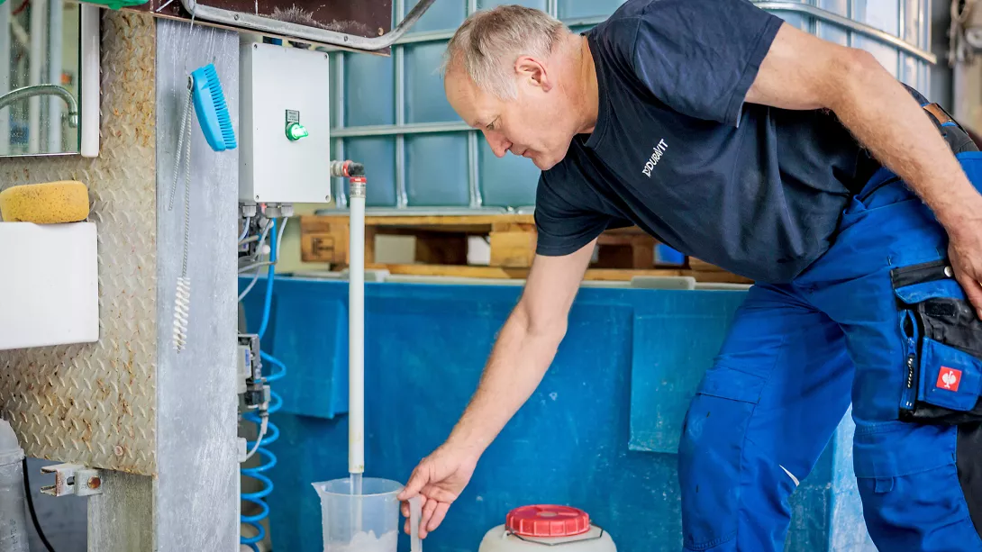 Hans Schwarzwälder, Instandhalter bei Duravit.