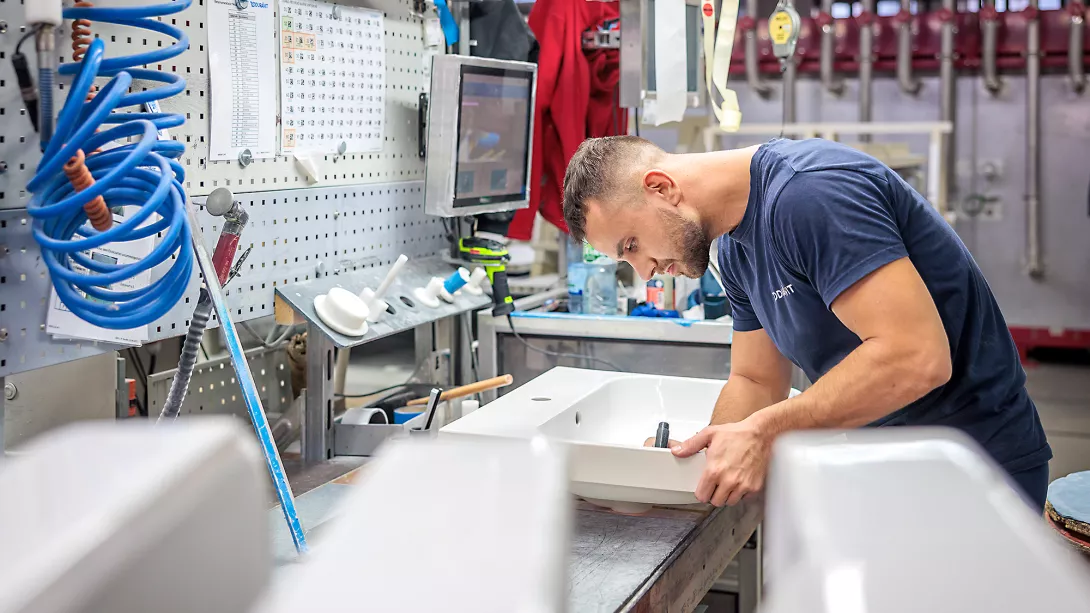 Produktion von Duravit in Hornberg