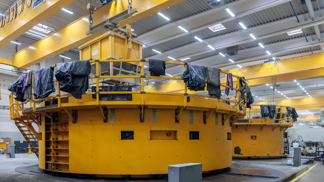 Produktion von Windrädern