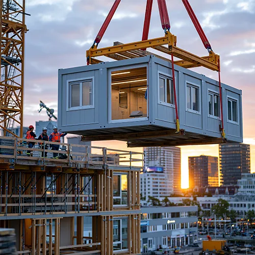 Industrialized construction site